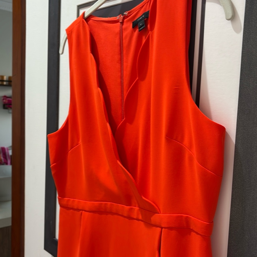 Jcrew size 12 cherry red/orange shift dress